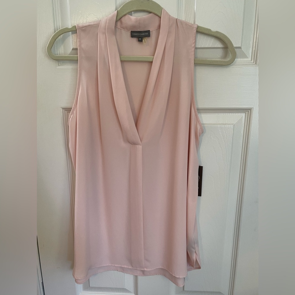 Vince Camuto Pale Pink Sleeveless blouse NWT